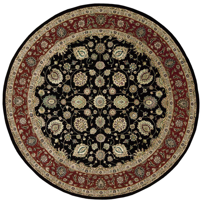 Nourison 2000 2017 Black 8' Round Area Rug