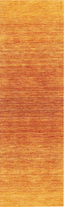 Calvin Klein Linear Glow GLO01 Brown 8' Runner Hallway Rug