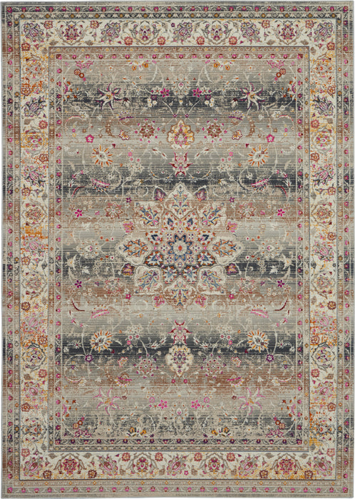 Nourison Vintage Kashan VKA01 Grey Multicolor 5'x8' Oushak Area Rug