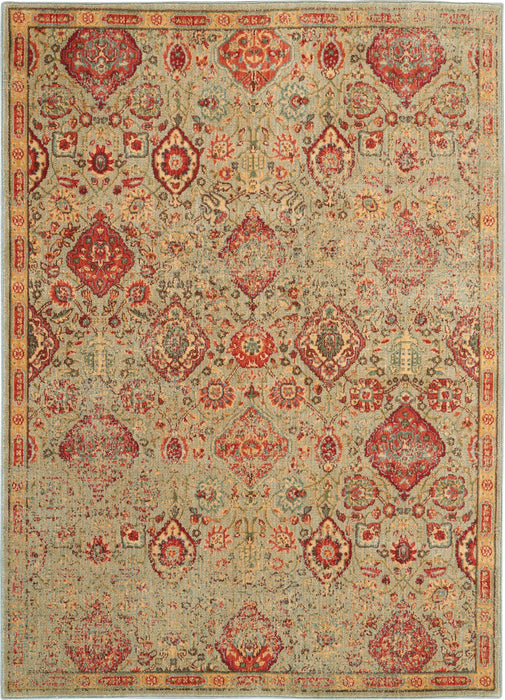 Nourison Somerset ST90 Light Green 5'x8' Oriental Area Rug