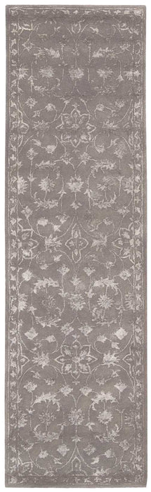 Nourison Symphony SYM10 Grey 8' Runner Hallway Rug