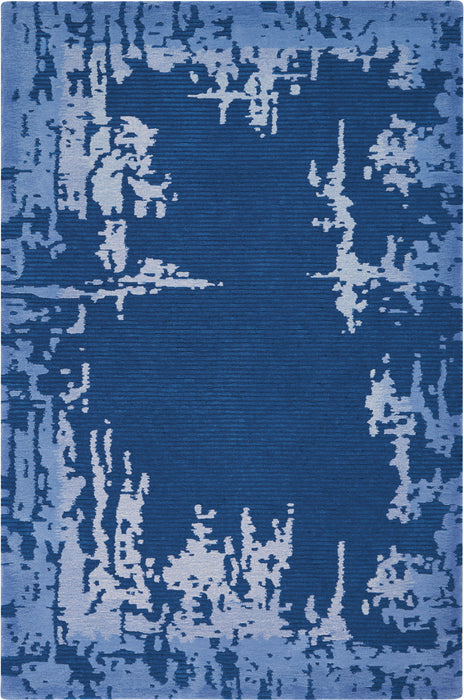 Nourison Symmetry SMM02 Navy Blue 5'x8' Area Rug