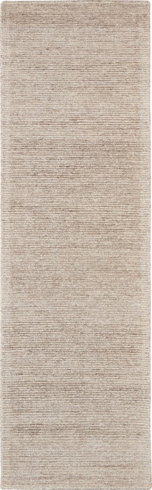 Nourison Weston WES01 Taupe 8' Runner Textured Hallway Rug