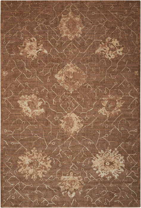 Nourison Silken Allure SLK08 Brown 8'x10' Rug
