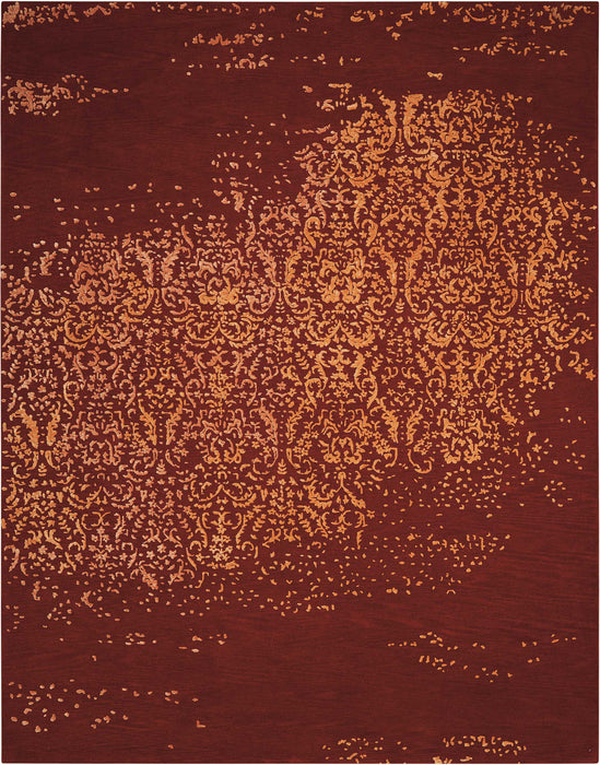 Nourison Opaline OPA08 Burnt Orange 6'x8' Area Rug