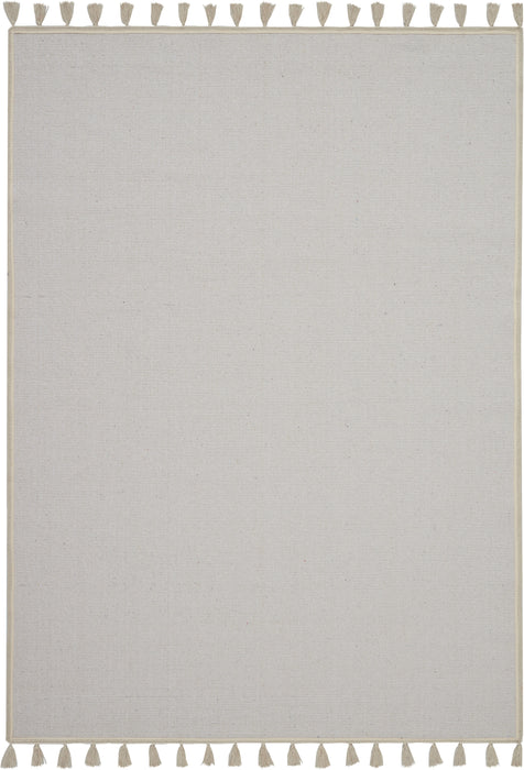 Nourison Otto DS600 White 5'x8' Flat Weave Area Rug