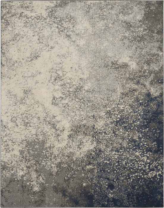 Nourison Passion 7' x 10' Charcoal and Ivory Area Rug