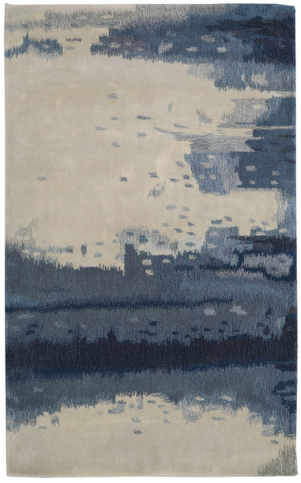 Calvin Klein Home Luster Wash SW17 Blue 3'x5' Area Rug