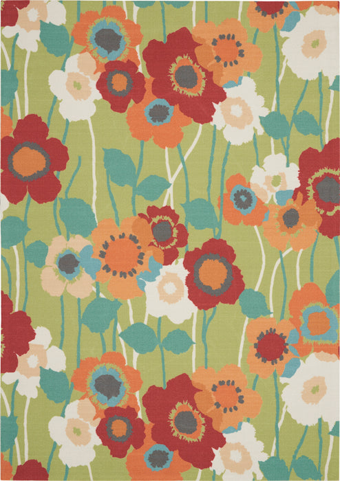 Waverly Sun N Shade SND27 Green 5'x8' Area Rug