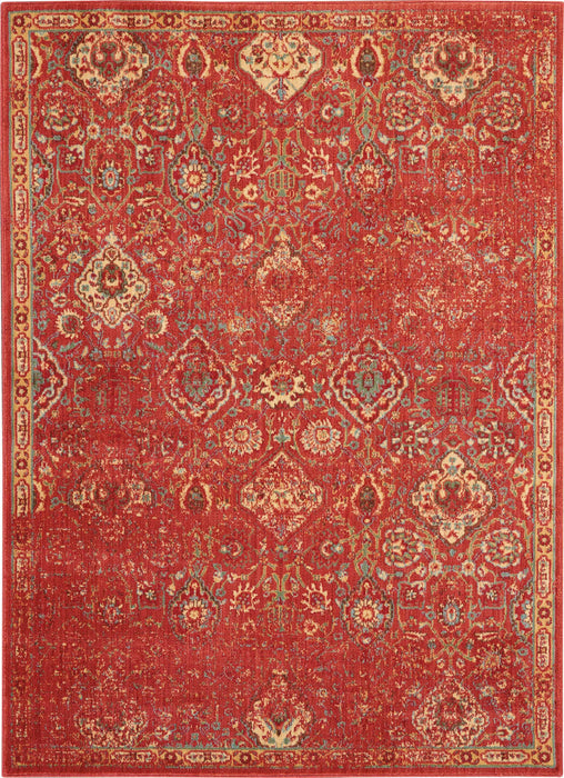 Nourison Somerset ST90 Red 4'x6' Oriental Area Rug