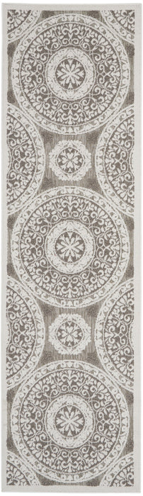 Nourison Key Largo 8' Runner Taupe Area Rug
