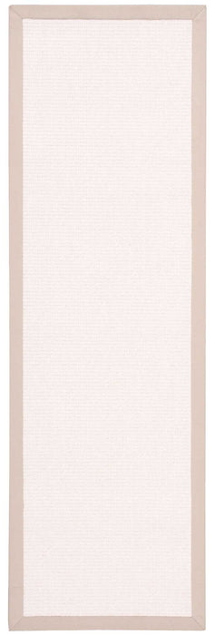 Nourison Sisal Soft SSF02 White 8' Runner Hallway Rug