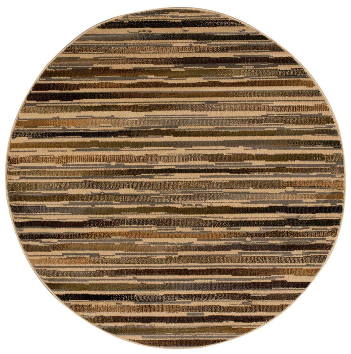 Nourison Paramount PAR15 Beige 5' Round Area Rug