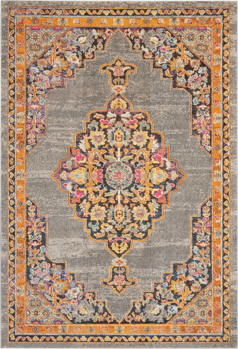 Nourison Passionate PST01 Grey Multicolor 7'x10' Large Rug