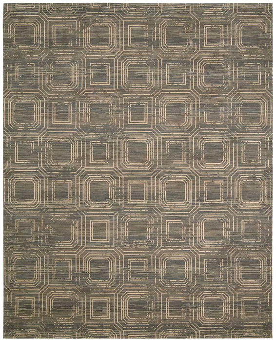 Nourison Silken Allure SLK24 Grey 5'x8' Area Rug