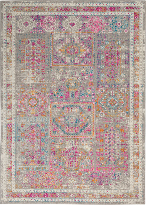 Nourison Passion 4'x6' Grey Multicolor Area Rug