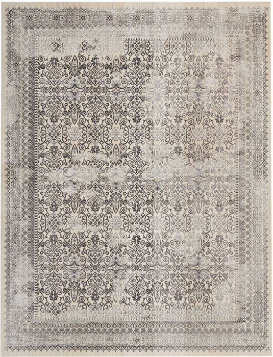 kathy ireland Home Silver Screen KI342 Ivory White 8'x10' Large Rug
