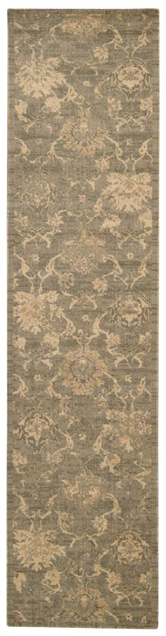 Nourison Silken Allure SLK11 Green 10' Runner Hallway Rug