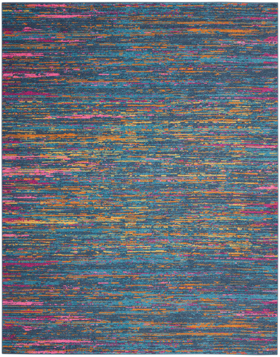 Nourison Passion 7'x10' Blue Multicolor Area Rug