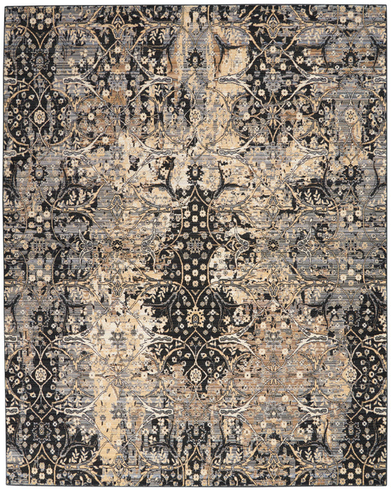 Nourison Majestic 8'x10' Charcoal Grey Vintage Area Rug