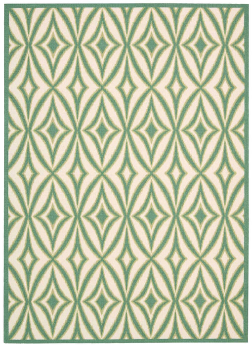 Waverly Sun N Shade SND19 Green 5'x8' Area Rug