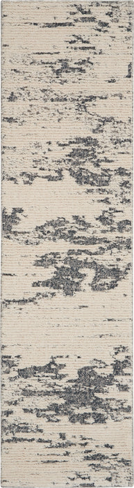 Nourison Zermatt 8' Runner Blue Neutral Area Rug