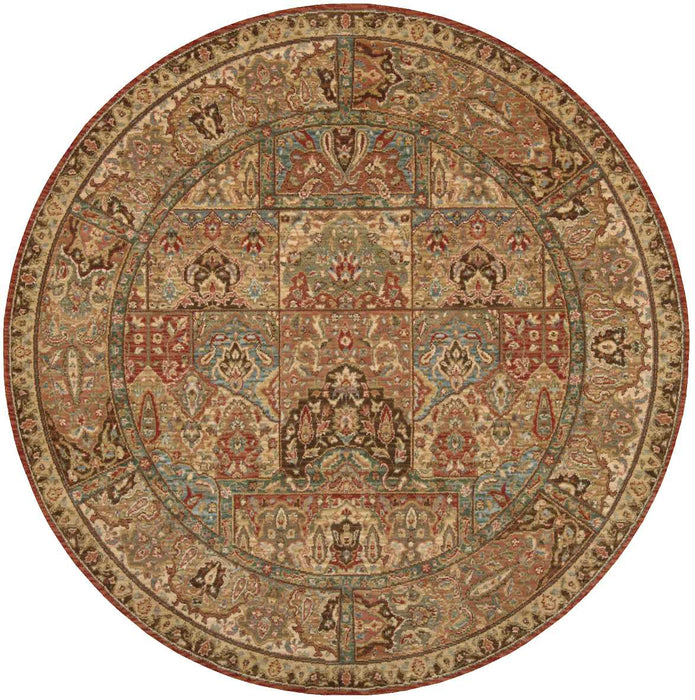 Nourison Living Treasures LI02 Multicolor 6' Round Area Rug