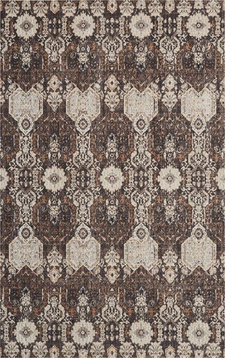 kathy ireland Home Silver Screen KI341 Charcoal and Silver 4'x6' Area Rug