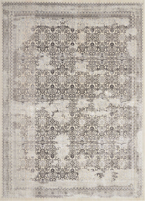kathy ireland Home Silver Screen KI342 Ivory White 9'x12' Oversized Rug