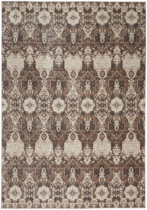 kathy ireland Home Silver Screen KI341 Charcoal and Silver 5'x7' Area Rug