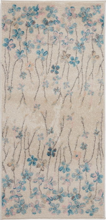 Nourison Tranquil 2'x4' Ivory White Floral Small Rug
