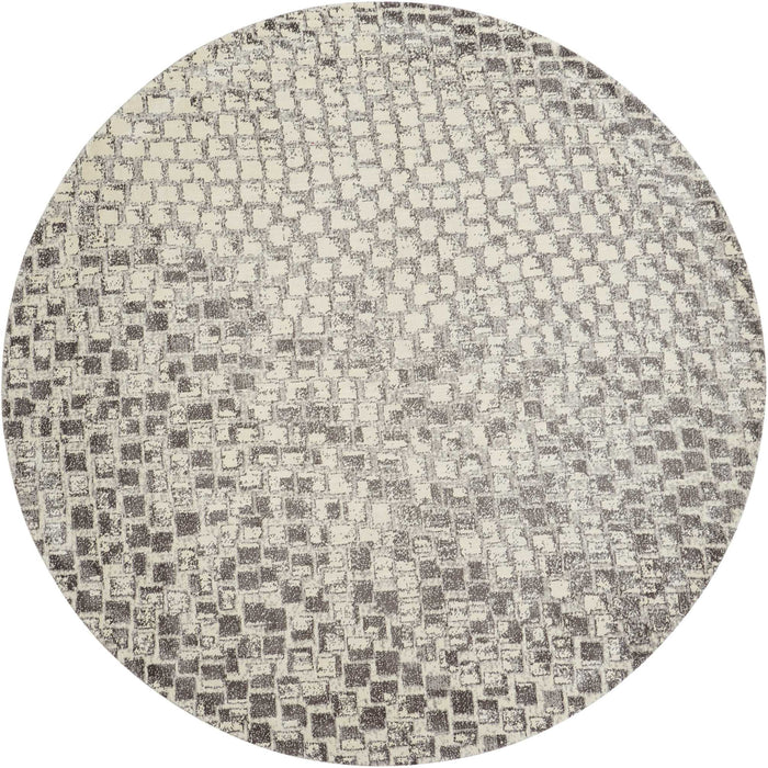 Nourison Twilight TWI08 Beige 8' Round Large Rug