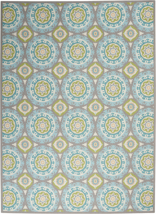 Waverly Sun N Shade SND16 Green 8'x11' Rug