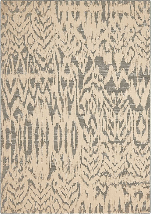 Nourison Nepal NEP10 Grey and White 5'x8' Area Rug
