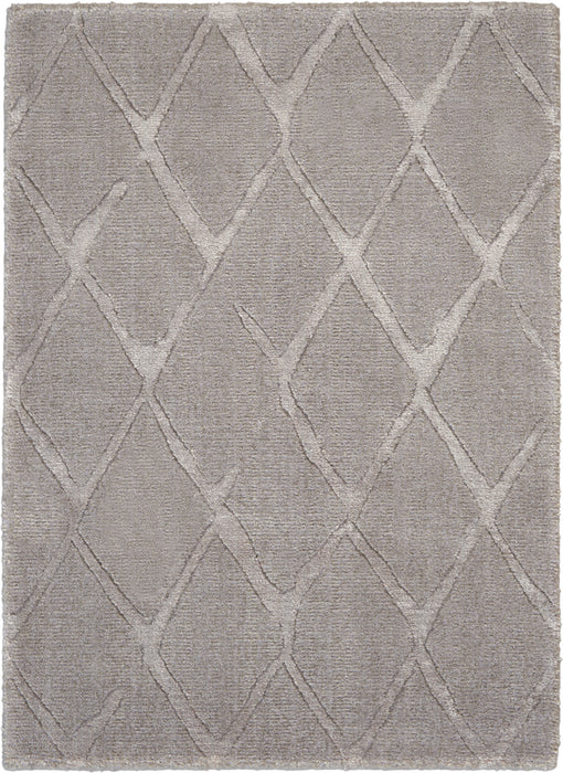Nourison Twilight 2'x3' Silver and Grey Modern Area Rug