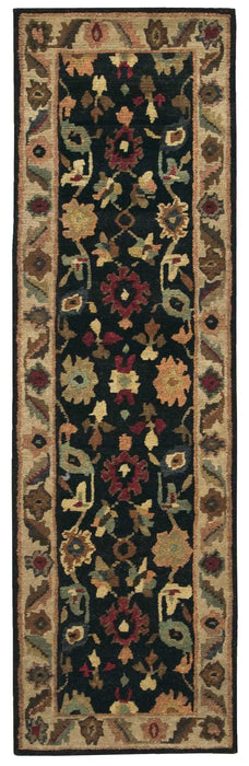 Nourison Tahoe TA08 Black 8' Runner Hallway Rug