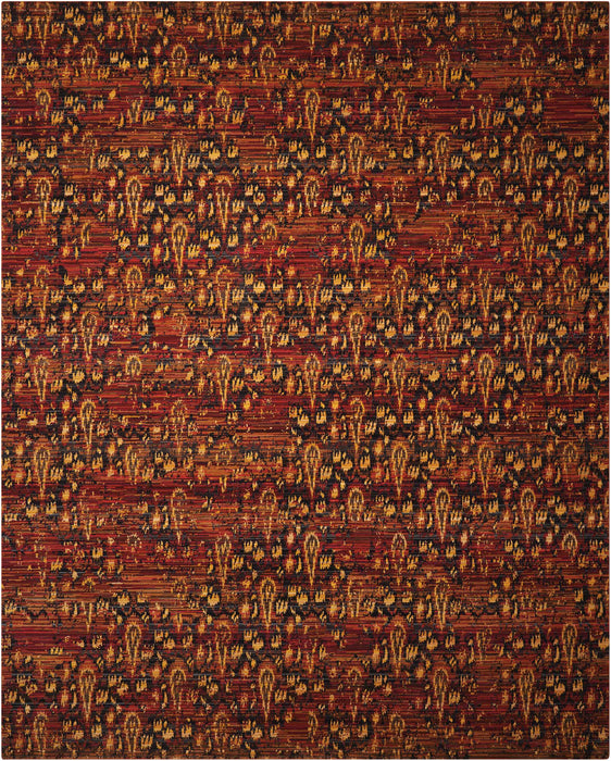 Nourison Rhapsody RH014 Red 5'x8' Area Rug