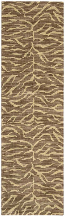 Nourison Riviera RI05 Brown 8' Runner Hallway Rug