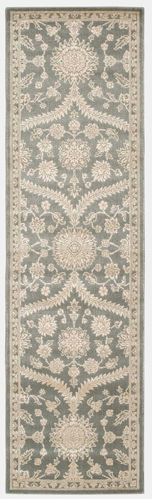 Nourison Luminance LUM04 Grey 8' Runner Hallway Rug