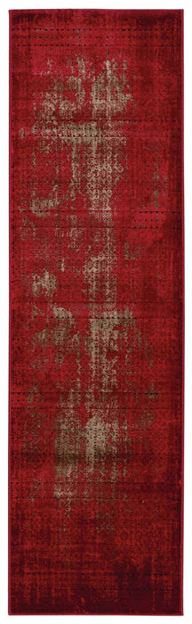 Nourison Karma KRM01 Red 8' Runner Hallway Rug