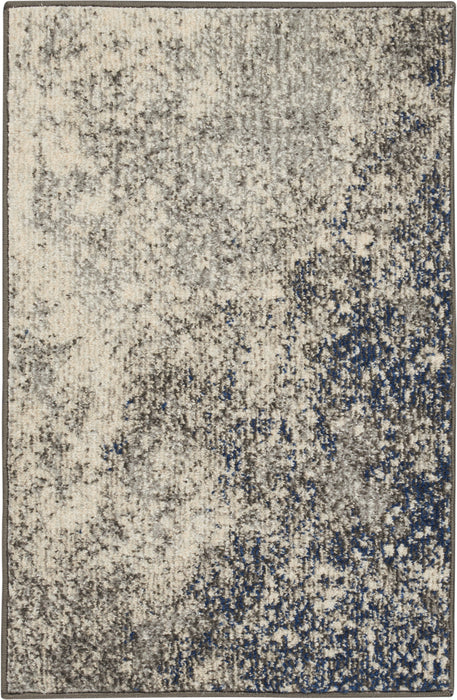 Nourison Passion 2' x 3' Charcoal and Ivory Area Rug