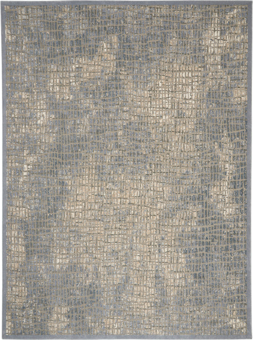 kathy ireland Home Sahara KI395 Charcoal and Beige 9'x13' Oversized Rug