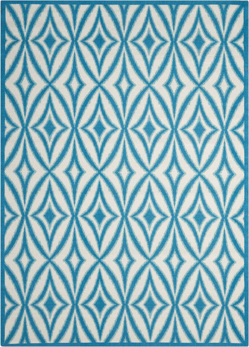 Waverly Sun N Shade SND19 Blue 5'x8' Area Rug