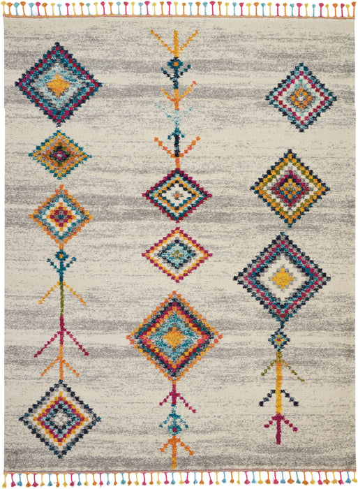 Nourison Nomad NMD04 Grey Multicolor 8'x11' Oversized Rug