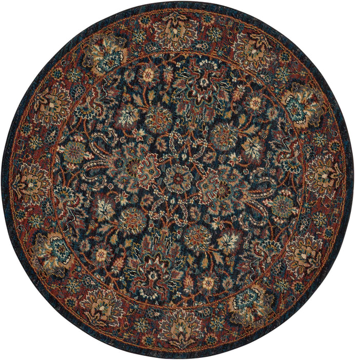Nourison 2020 NR201 Navy 8' Round Area Rug