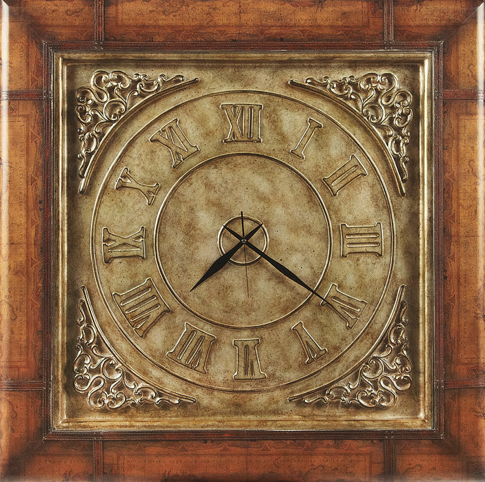 Butler Vasco Old World Map Clock Coffee Table