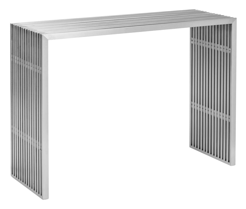 Novel Console Table Brushed Stainless Steel