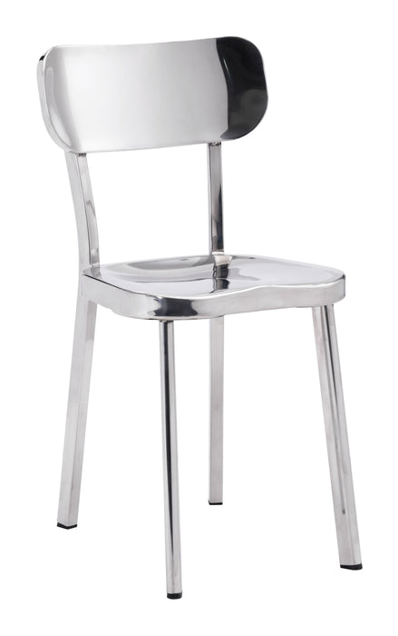Winter Dining Chair (Set of 2) Polished Stainless Steel