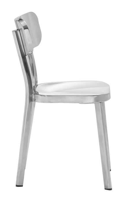 Winter Dining Chair (Set of 2) Polished Stainless Steel
