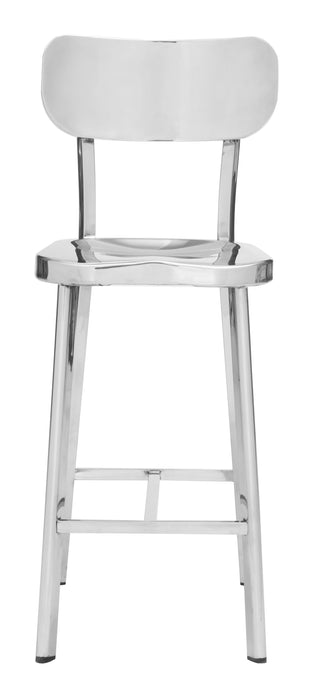 Winter Counter Chair (Set of 2) Polished Stainless Steel